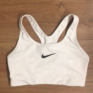 Nike Dri-fit white sports bra